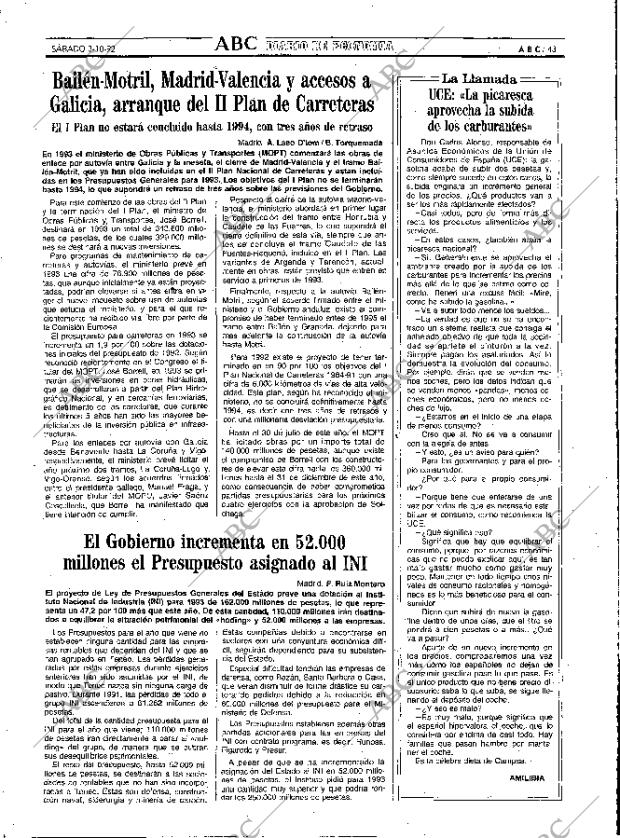 ABC MADRID 03-10-1992 página 43
