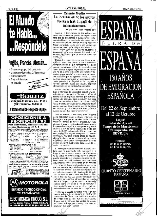 ABC SEVILLA 04-10-1992 página 40