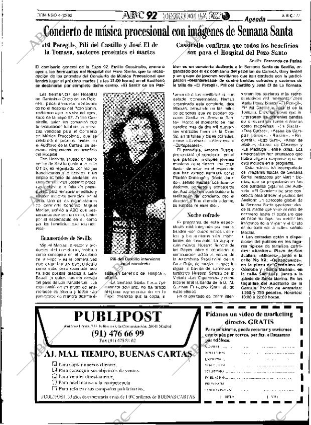 ABC SEVILLA 04-10-1992 página 77