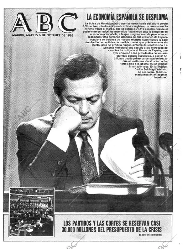 ABC MADRID 06-10-1992 página 1