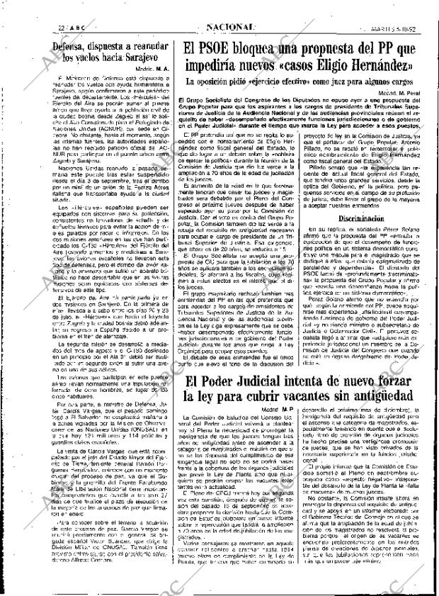 ABC MADRID 06-10-1992 página 22