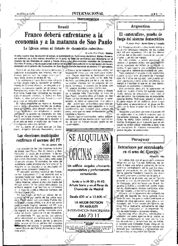 ABC MADRID 06-10-1992 página 33