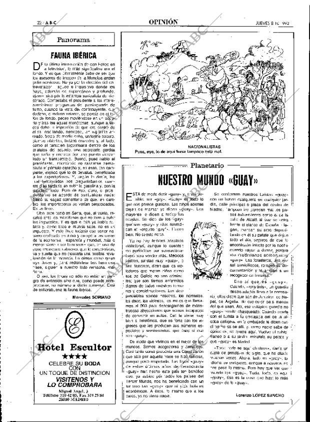 ABC MADRID 08-10-1992 página 22
