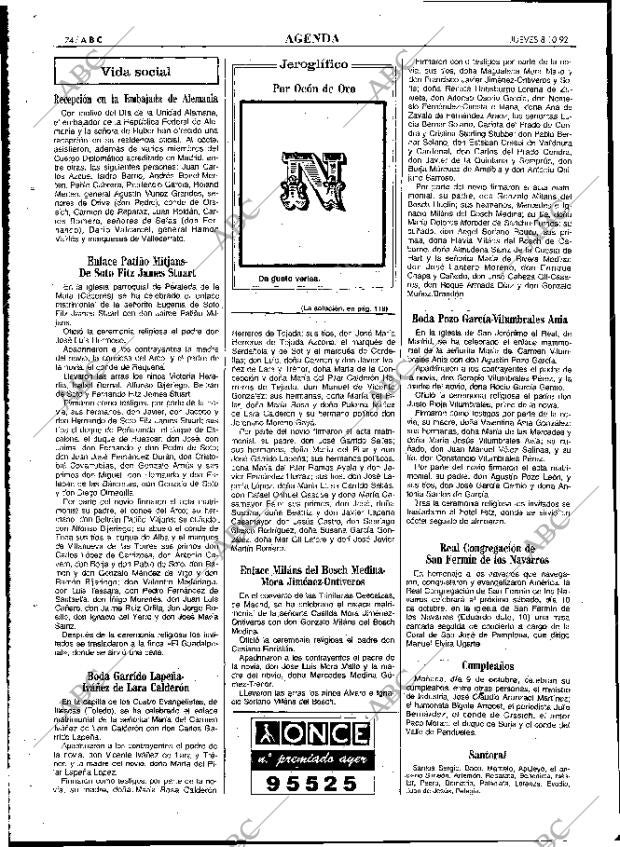 ABC MADRID 08-10-1992 página 74