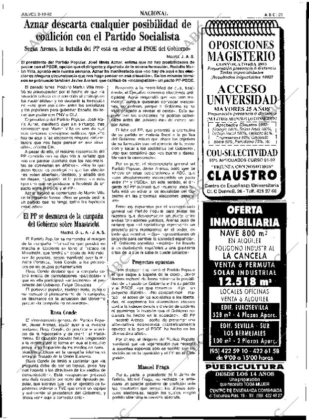 ABC SEVILLA 08-10-1992 página 23