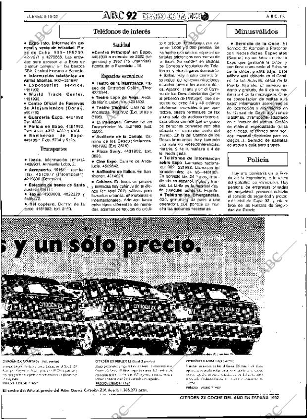 ABC SEVILLA 08-10-1992 página 63