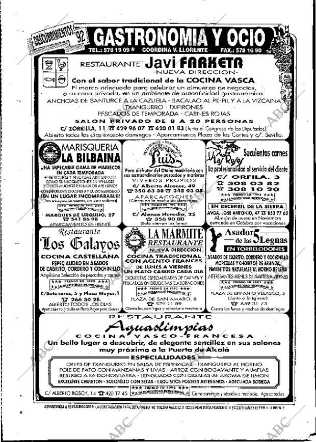 ABC MADRID 09-10-1992 página 138