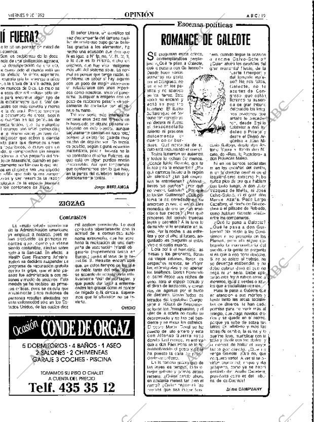 ABC MADRID 09-10-1992 página 19