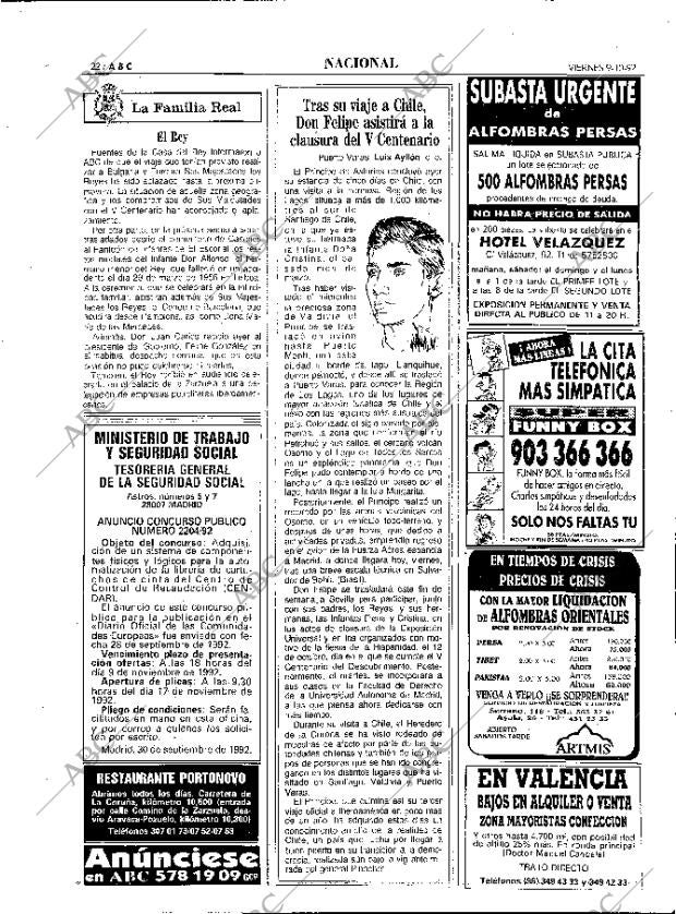 ABC MADRID 09-10-1992 página 22