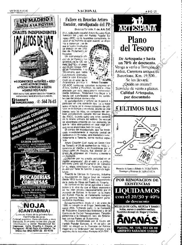 ABC MADRID 09-10-1992 página 25
