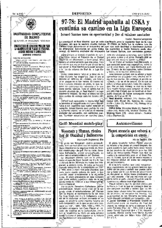 ABC MADRID 09-10-1992 página 94