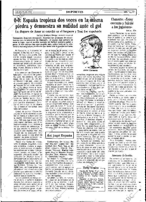 ABC MADRID 15-10-1992 página 99