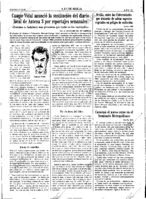 ABC SEVILLA 17-10-1992 página 61