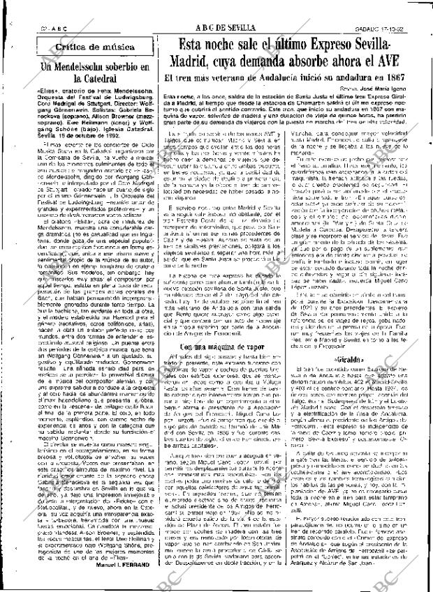 ABC SEVILLA 17-10-1992 página 62