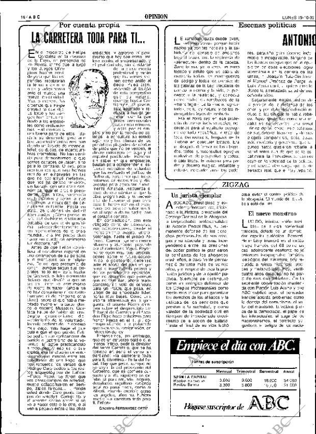ABC SEVILLA 19-10-1992 página 16