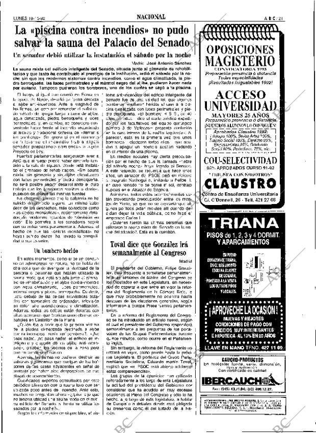 ABC SEVILLA 19-10-1992 página 21