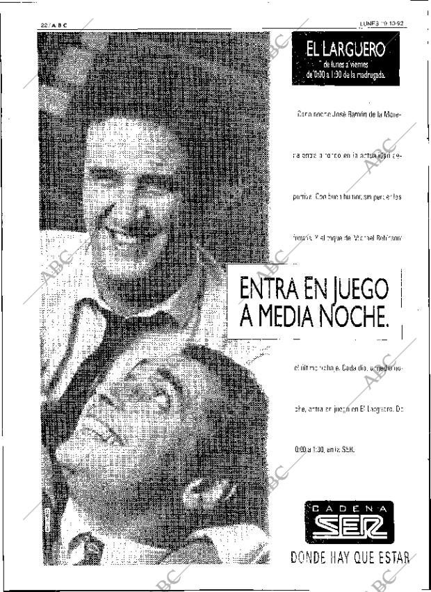 ABC SEVILLA 19-10-1992 página 22