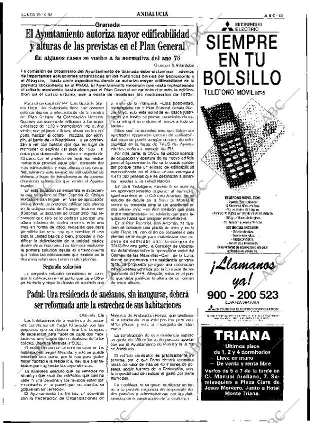 ABC SEVILLA 19-10-1992 página 43