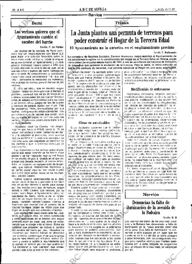ABC SEVILLA 19-10-1992 página 62