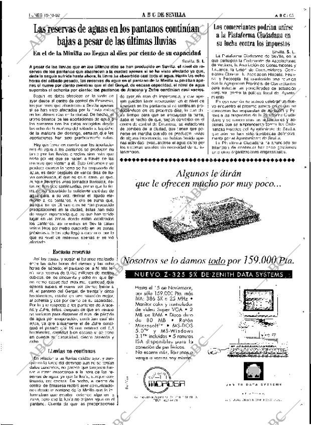 ABC SEVILLA 19-10-1992 página 65