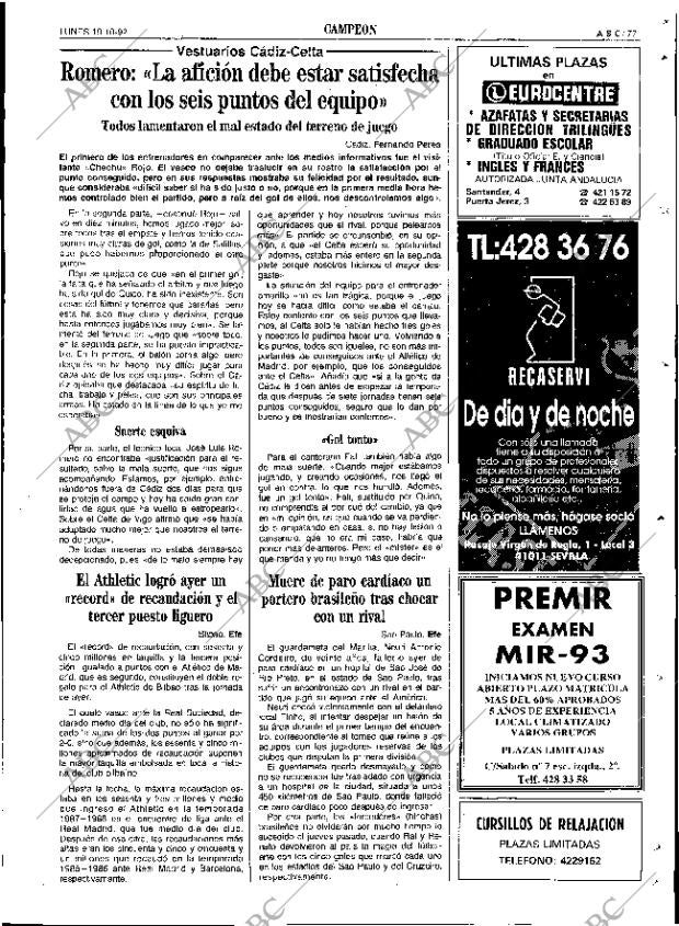 ABC SEVILLA 19-10-1992 página 77