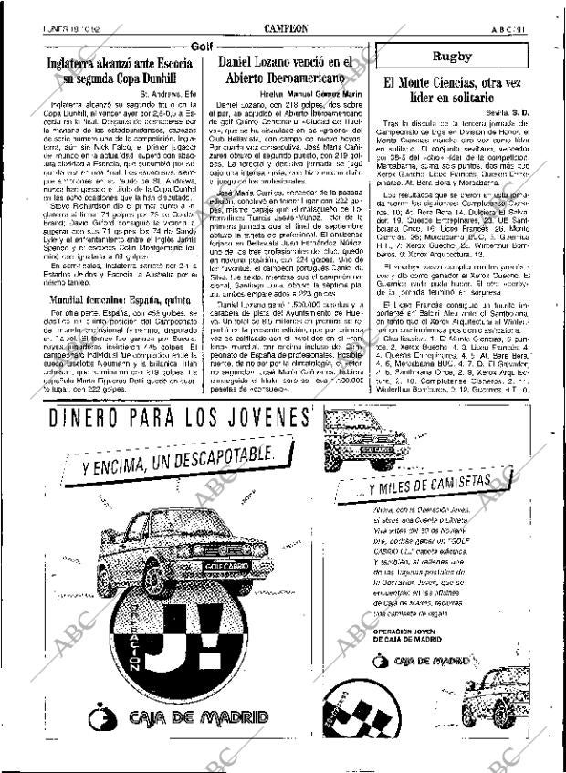 ABC SEVILLA 19-10-1992 página 91