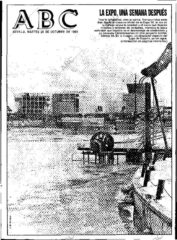 ABC SEVILLA 20-10-1992 página 1