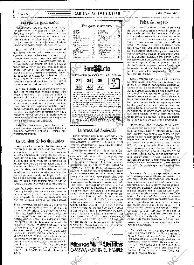ABC SEVILLA 20-10-1992 página 14