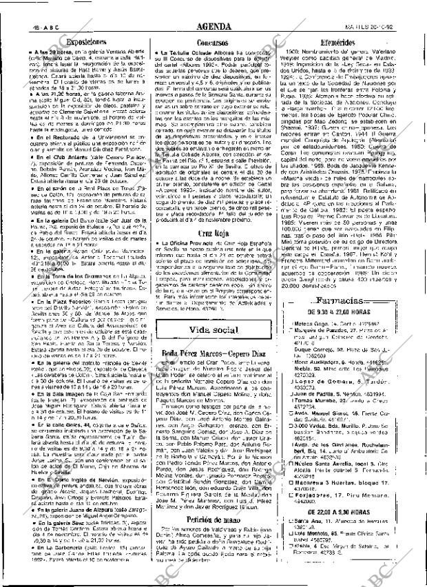 ABC SEVILLA 20-10-1992 página 48