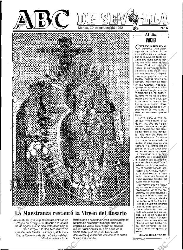 ABC SEVILLA 20-10-1992 página 49
