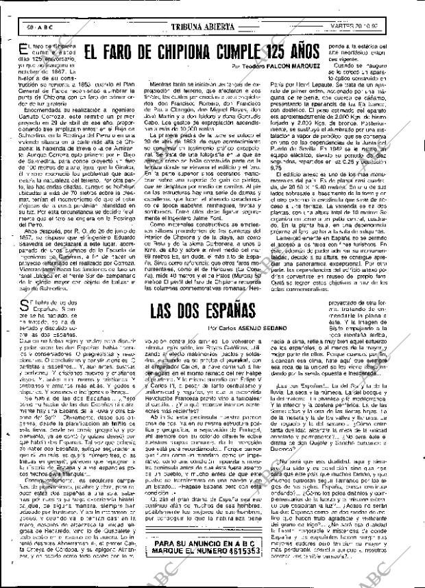 ABC SEVILLA 20-10-1992 página 68