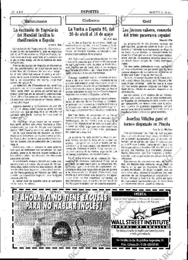ABC SEVILLA 20-10-1992 página 90