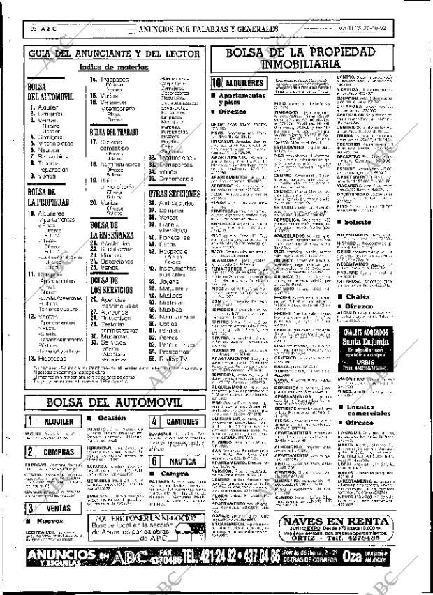 ABC SEVILLA 20-10-1992 página 96