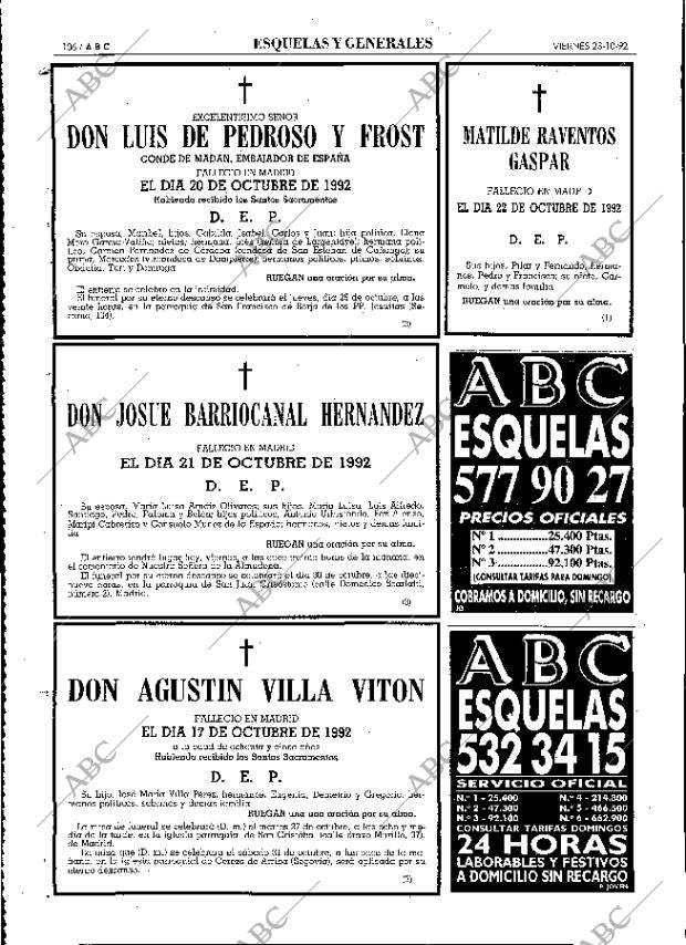 ABC MADRID 23-10-1992 página 106