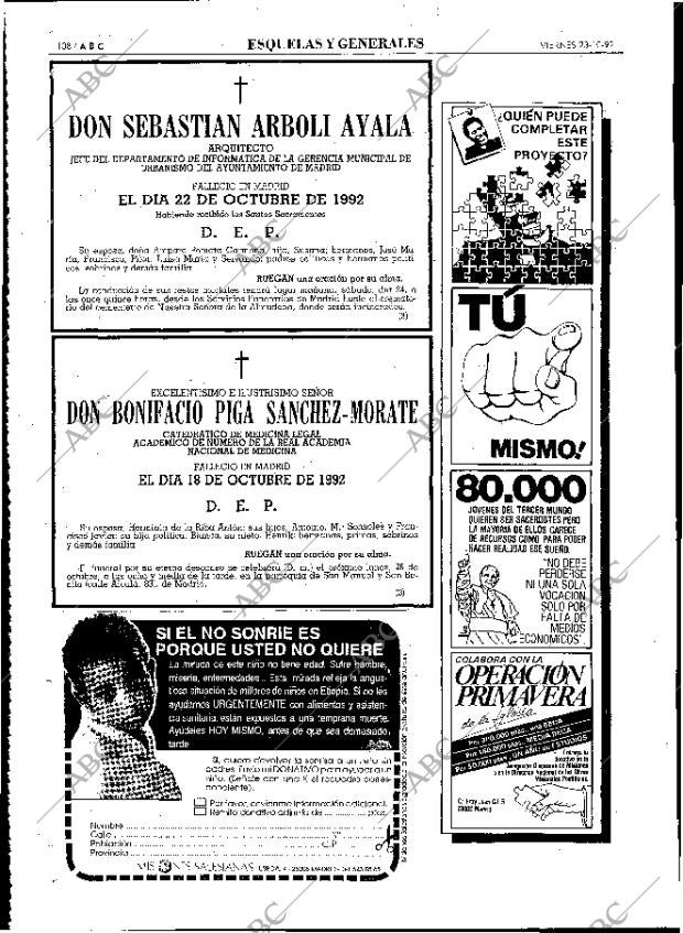 ABC MADRID 23-10-1992 página 108