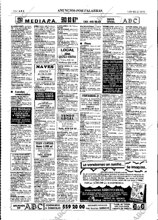 ABC MADRID 23-10-1992 página 114