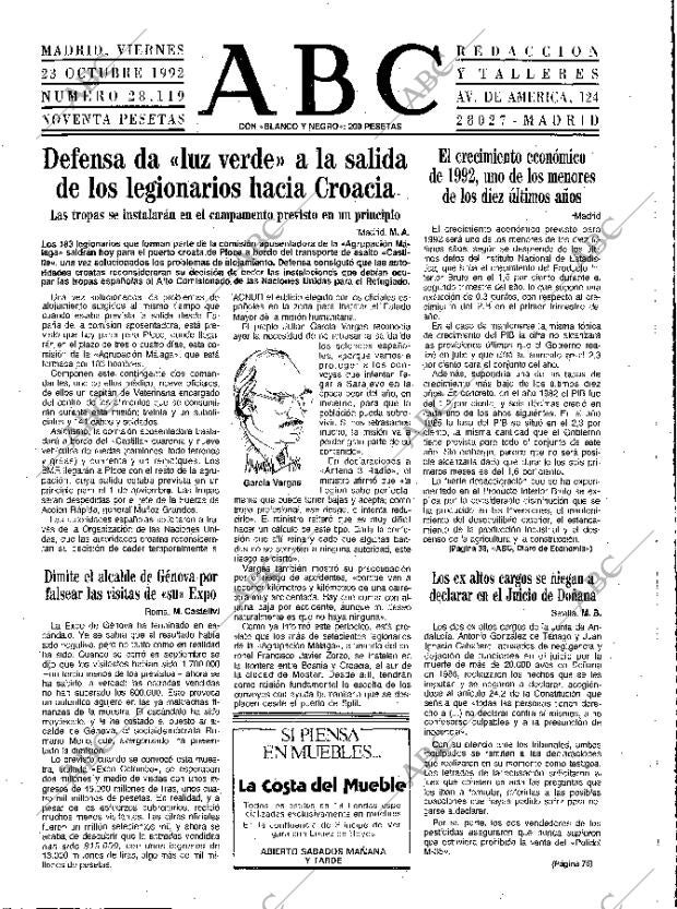 ABC MADRID 23-10-1992 página 13