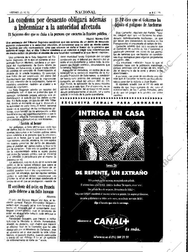 ABC MADRID 23-10-1992 página 25