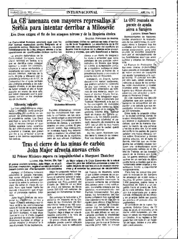 ABC MADRID 23-10-1992 página 27