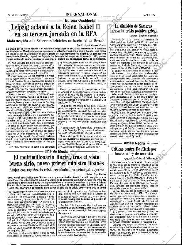 ABC MADRID 23-10-1992 página 29