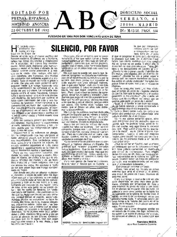 ABC MADRID 23-10-1992 página 3