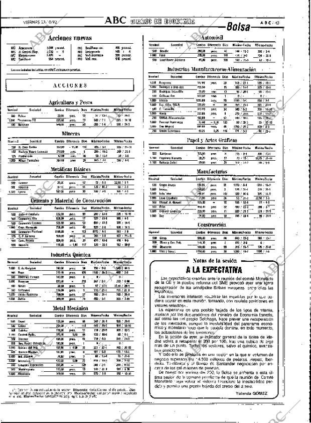 ABC MADRID 23-10-1992 página 43