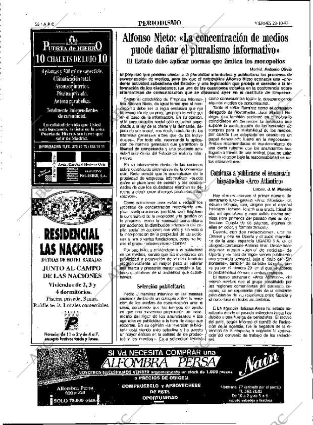 ABC MADRID 23-10-1992 página 56