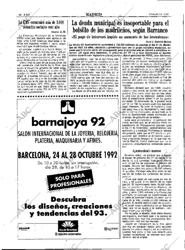 ABC MADRID 23-10-1992 página 58