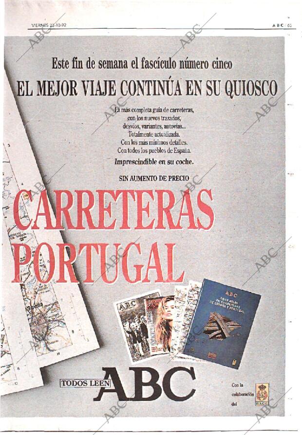 ABC MADRID 23-10-1992 página 65