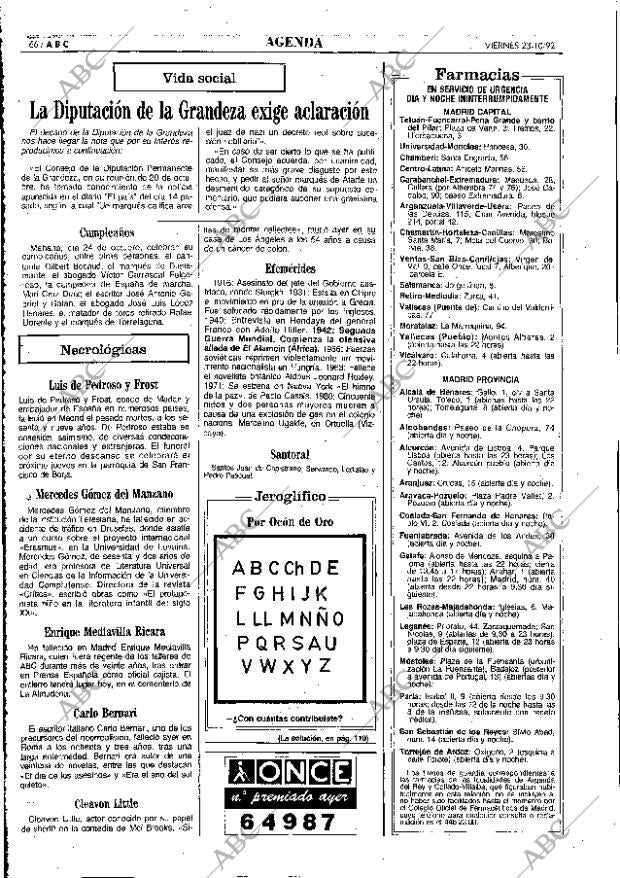 ABC MADRID 23-10-1992 página 66
