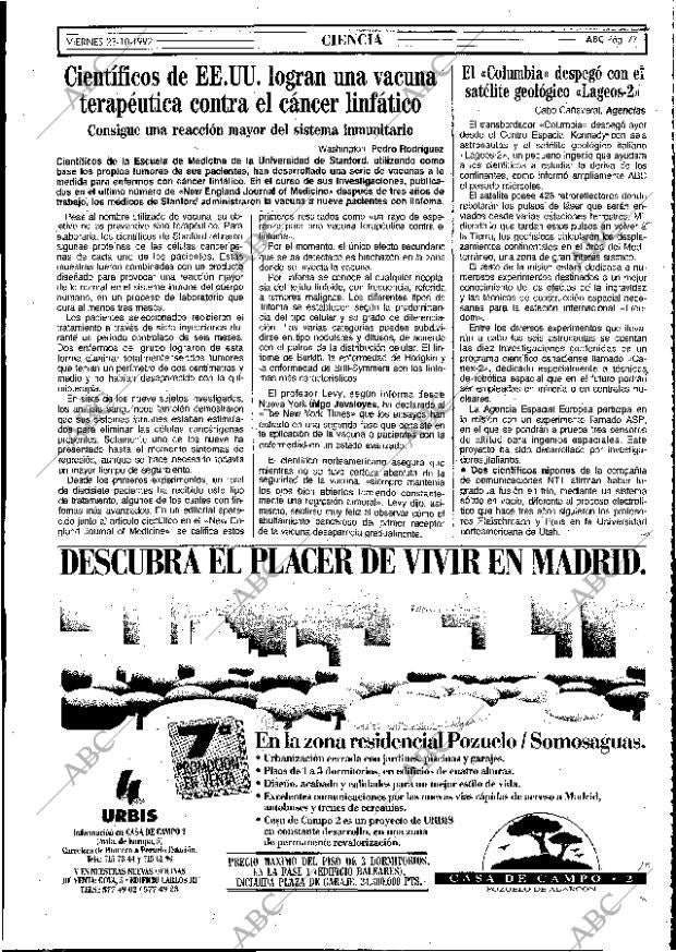 ABC MADRID 23-10-1992 página 77