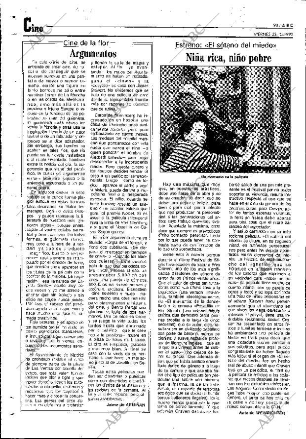 ABC MADRID 23-10-1992 página 90