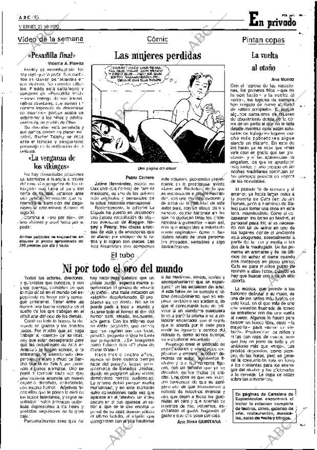 ABC MADRID 23-10-1992 página 93