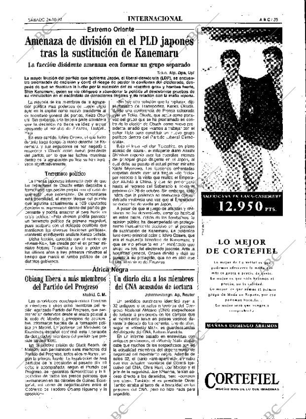 ABC MADRID 24-10-1992 página 35